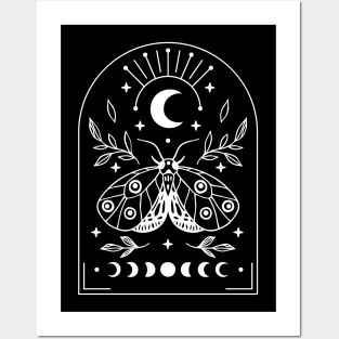 Witchy Moth Posters and Art